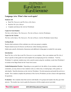 Language Arts: What`s that word again?