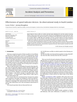 Effectiveness of speed indicator devices: An