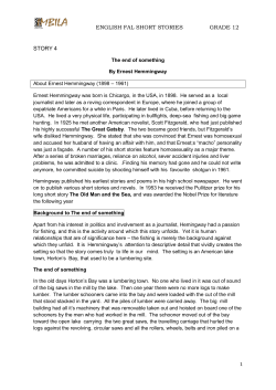 ENGLISH FAL SHORT STORIES GRADE 12 STORY 4