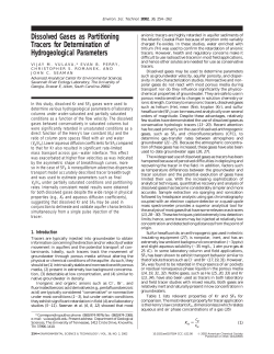 Dissolved Gases as Partitioning Tracers for Determination of