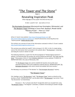 "The Tower and The Stone" Part 1, Revealing Inspiration Peak