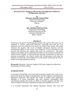 African Journal of Criminology and Justice Studies: AJCJS, Vol.4, No.1