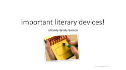 important literary devices!