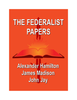 The Federalist Papers (1787-1788)