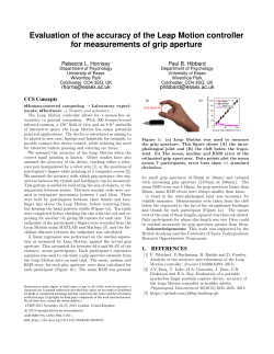 Evaluation of the accuracy of the Leap Motion controller for