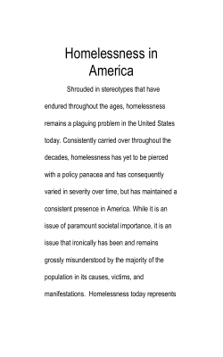 Homelessness in America