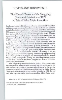 NOTES AND DOCUMENTS The Phoenix Tower and the Struggling