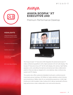 Scopia&reg; XT Executive 240 Fact Sheet