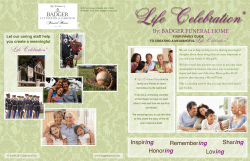 Life Celebration&reg; - BADGER FUNERAL HOMES