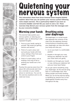 Quietening your nervous system