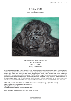 150823 ANIMISM - Jessica Carlisle