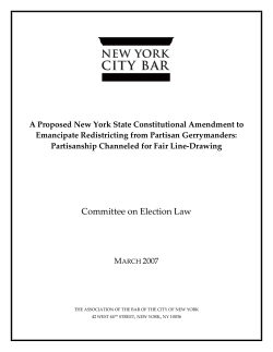 Legislative and Congressional Redistricting in New York State
