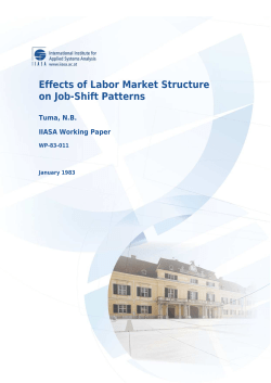 Effects of Labor Market Structure on Job-Shift Patterns