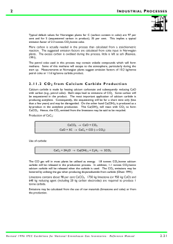2.11.2 CO2 from Calcium Carbide Production - ipcc