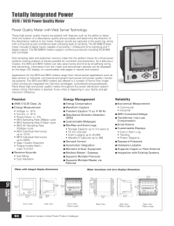 e. 95109610 Power Quality Meter Power Meters _10-6 thru 10