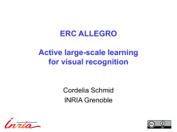ERC ALLEGRO Active large-scale learning for visual recognition