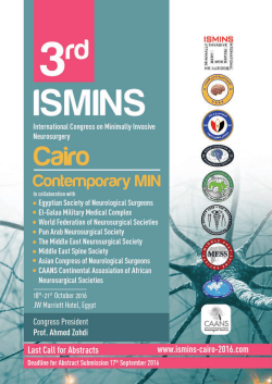 Announcement - 3rd ISMINS