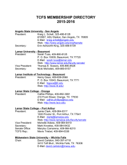 membership-directory-2015-1016 - Texas Council of Faculty Senates