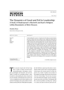 The Dynamics of Good and Evil in Leadership: