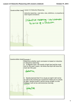 Lesson 2-4 Deductive Reasoning with answers.notebook