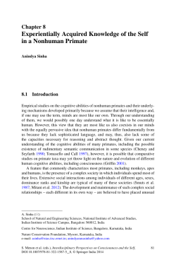 Sinha 2014 - Experientially Acquired Knowledge of the Self in a