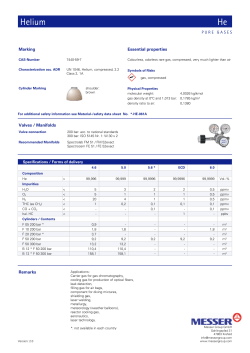 Messer - Manual for Cylinder Gases