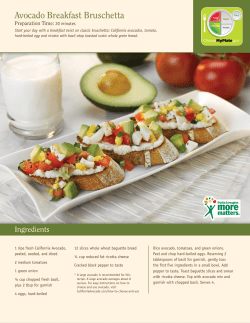 Avocado Breakfast Bruschetta - Produce For Better Health Foundation