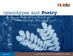 cyanotypes and Poetry