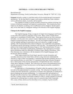 Heatwole (2008) - Indiana University Bloomington