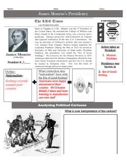 Monroe Doctrine 2015 KEY