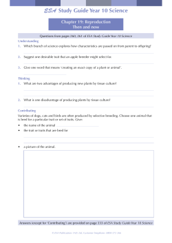 Chapter 19: Reproduction