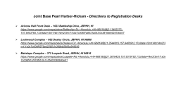 Joint Base Pearl Harbor-Hickam - Directions to