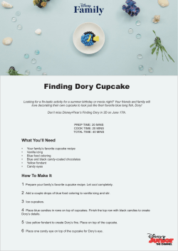 Finding Dory Cupcake