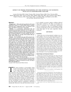 082301 Effect of Prone Positioning on the Survival of