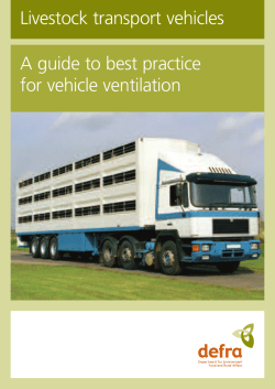 A guide to best practice for vehicle ventilation