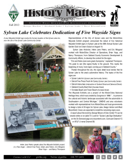 Sylvan Lake Celebrates Dedication of Five Wayside Signs