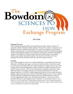 Bowdoin-Sciences Po Lyon Exchange, Lyon