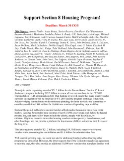 House letter - National Low Income Housing Coalition