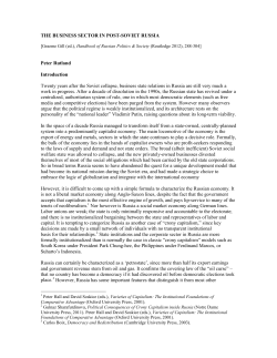 How does Russian Business Relate to the State