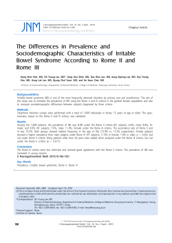 The Differences in Prevalence and