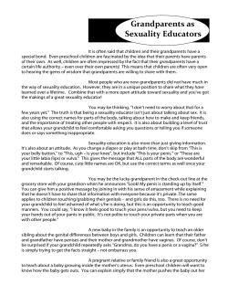 It is often said that children and their grandparents have a special