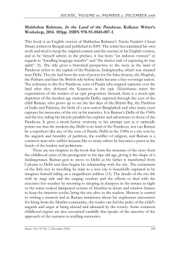 Interpreting a Culinary Montage: Food in Jhumpa