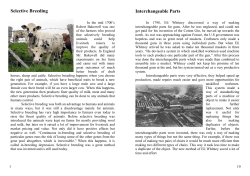 Selective Breeding Interchangeable Parts