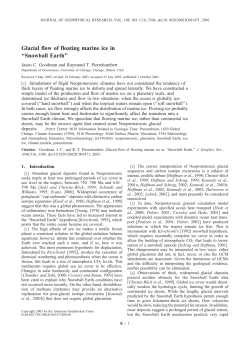 Glacial flow of floating marine ice in ``Snowball Earth`