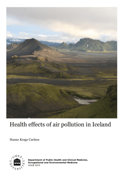 Health effects of air pollution in Iceland