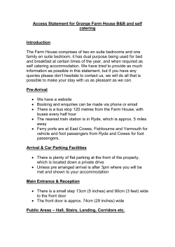 Grange Farm House Accessibility Statement