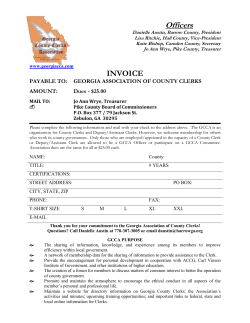 Officers - Georgia County Clerks Association