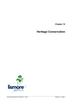 Heritage Conservation - Lismore City Council
