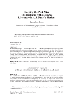 Keeping the Past Alive The Dialogue with Medieval Literature in A.S.