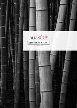 QUARTERLY COMMENTARY 1